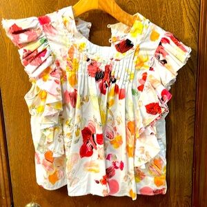 100% cotton abstract blouse